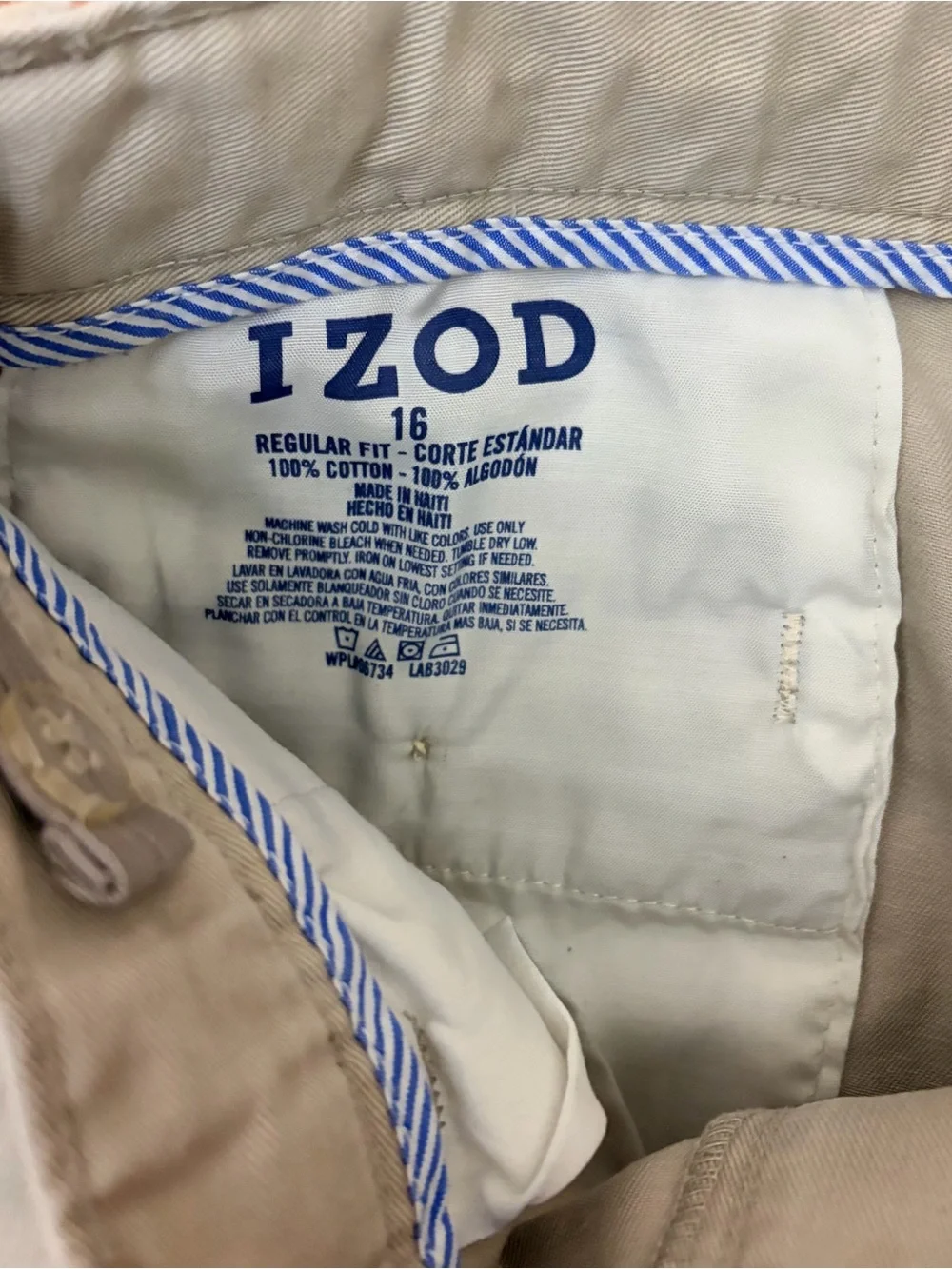 Izod Boys Chinos in Black & Khaki Pair set of 2